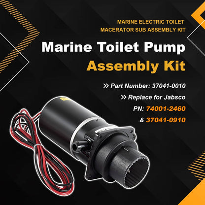 Solidspare Replace for 37041-0010 Marine Electric Toilet Macerator Sub Assembly Kit 12-Volt