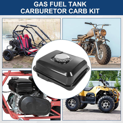 Solidspare Gas Fuel Tank Carburetor Kit For Predator 212cc 196cc Honda GX160 GX200