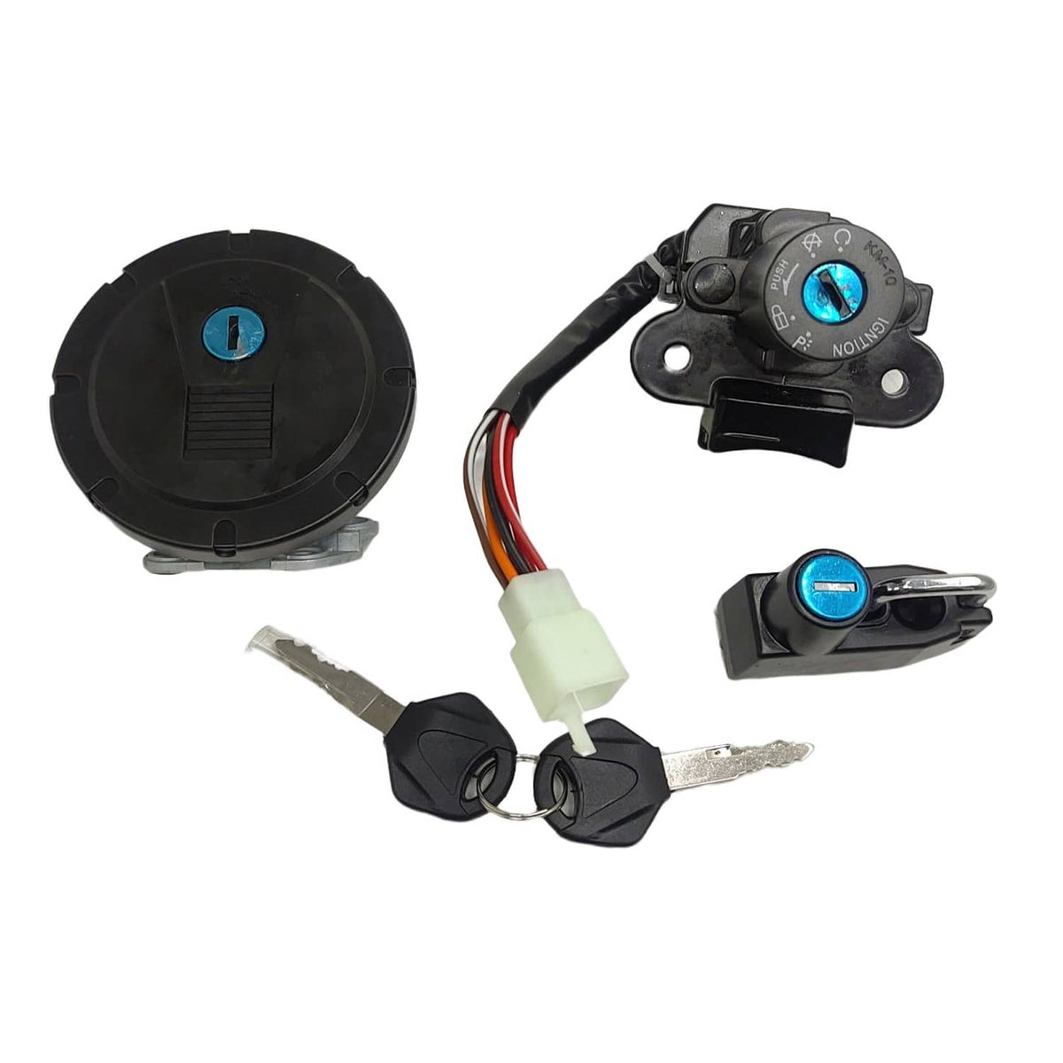 Solidspare Ignition Switch Fuel Gas Cap Lock Set For Kawasaki KLX250/250S/SF KLX125 KL250
