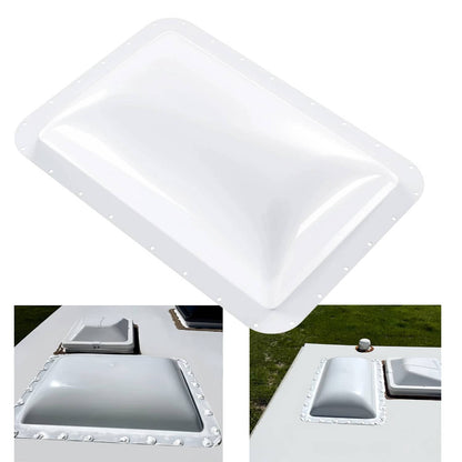 Solidspare RV Roof 18" X 26"  White Skylight Cover For Camper Skylight Truck UV Resistant
