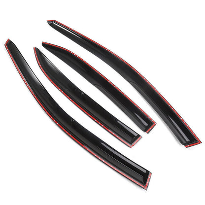 Solidspare For 2018-2022 Honda Accord 3D Wavy Mugen Style Window Visors Rain Guards Vent