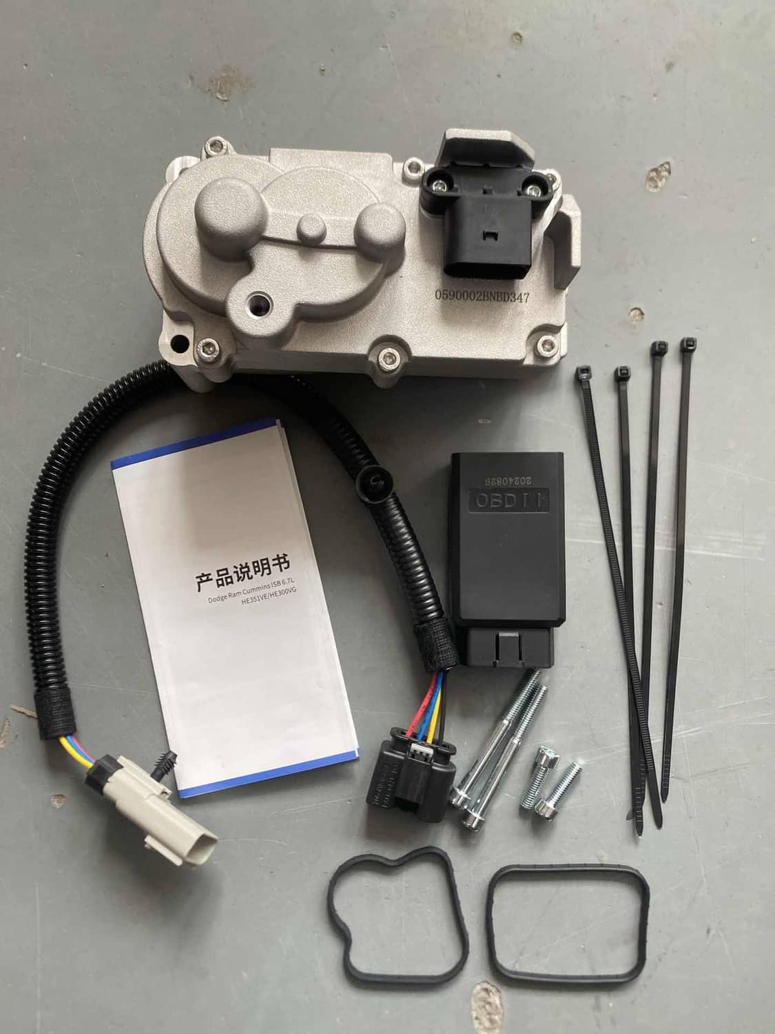 Solidspare Turbo Actuator Set wi/Calibration for 2013-18 Dodge Cummins ISB 6.7L OEM HE300VG