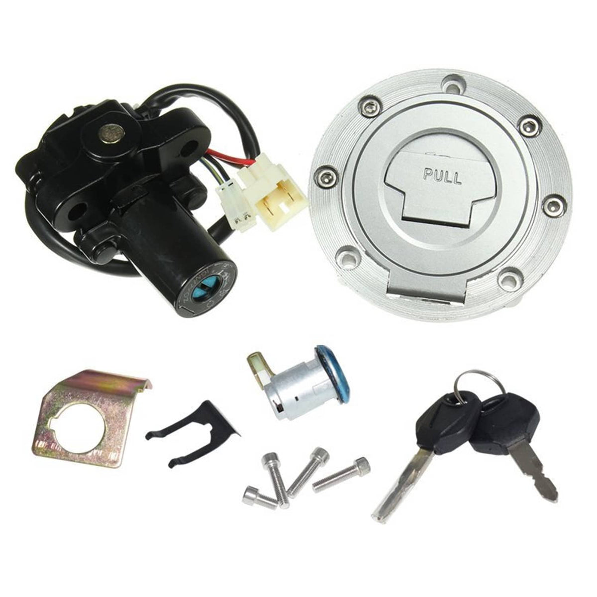 Solidspare Ignition Switch Gas Cap For Yamaha YZF R1 R6 R6S FZ6 FJR1300