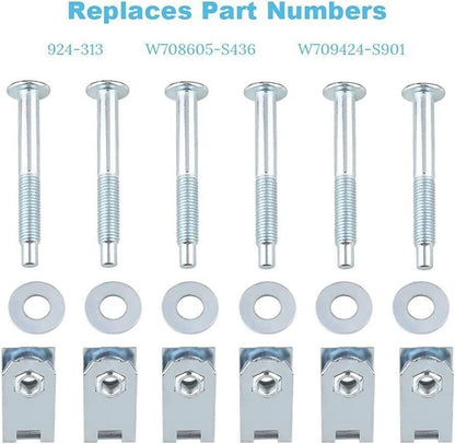 Solidspare 6 Bolts Truck Bed Mounting Hardware Kits For 1997-2014 Ford F150 F250 924-313