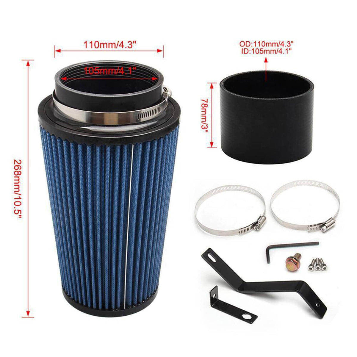 Solidspare Cold Air Intake Tube & Filter For Ford F250/350/450 F-250 7.3L Diesel 1999-2003