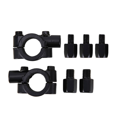 Solidspare ATV Rear View Side Mirror Set 7/8" Handlebar Mount For Honda Yamaha FZ Universal