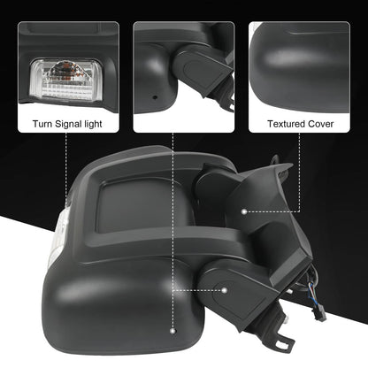 Solidspare Passenger RH Side Manual Door Mirror For 2014-2023 RAM PROMASTER 1500 2500 3500