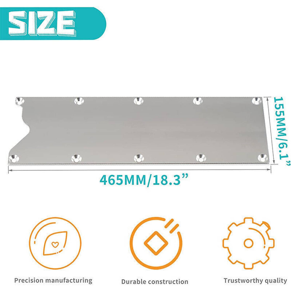 Solidspare Valley Pan Cover Plate (Knock Sensor Delete) For LS Gen 3 Billet LS1 LS2 LS3 LS7