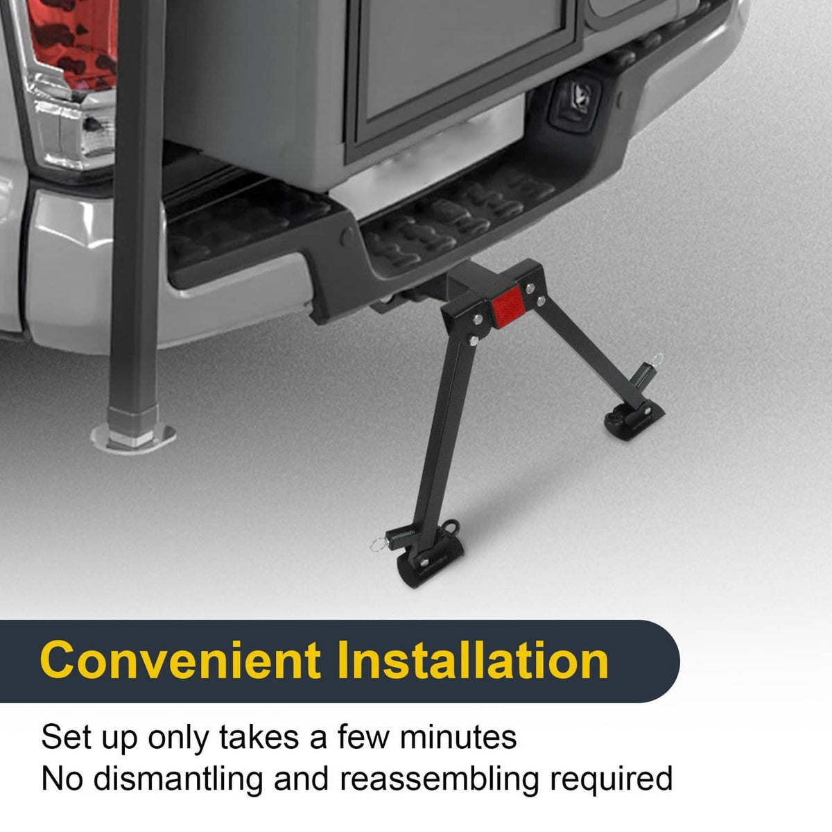 Solidspare Hitch Mount Stabilizer For 2" Hitch RV Trailer Motorhomes Truck 5th Wheel