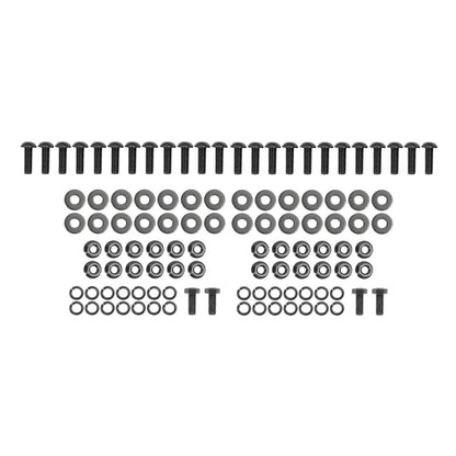 Solid Spare Side Hood Steps Kit For 07-18 Jeep Wrangler JK Unlimited JKU 4-Door Steel 4Pcs