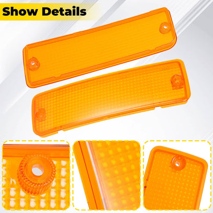Solid Spare New Turn Signal Parking Bumper Light Lens For Toyota Pick-Up Truck 2WD 1992-1995