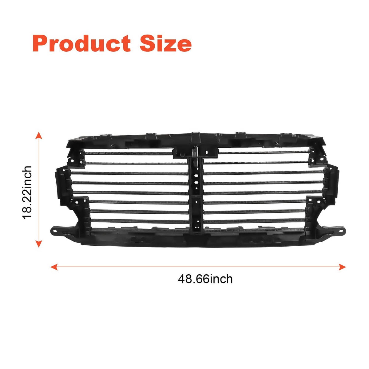 Solidspare Upper Radiator Grille Air Shutter For 2018-2020 Ford F-150 with Actuator Motor
