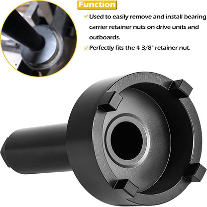 Solidspare Bearing Carrier Retainer Wrench Tool for Mercury Mercruiser Alpha Bravo 91-61069