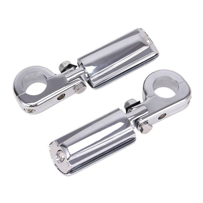 Solidspare 1-1/4" Highway Engine Crash Bar Footpegs Foot Pegs For Harley XL Road King Glide