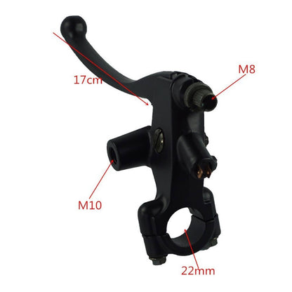 Solidspare 7/8" 22mm Left Clutch Brake Lever Perch With Mirror hole for Mirror Base Mount