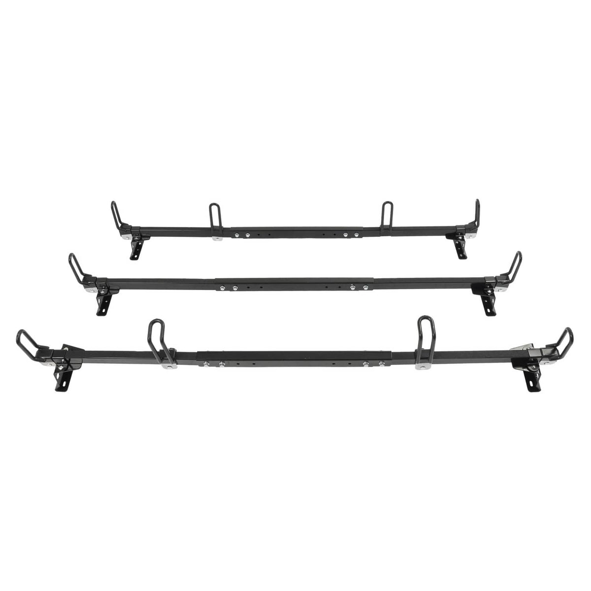Solid Spare 65" 3-Bar Cargo Van High Ladder Roof Rack For Nissan NV 1500 2500 3500 750 lbs
