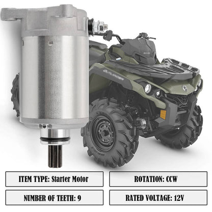 Solidspare Starter Motor for Can-Am Maverick 1000R 2013-2018 Sport 1000/1000R 2019-2023
