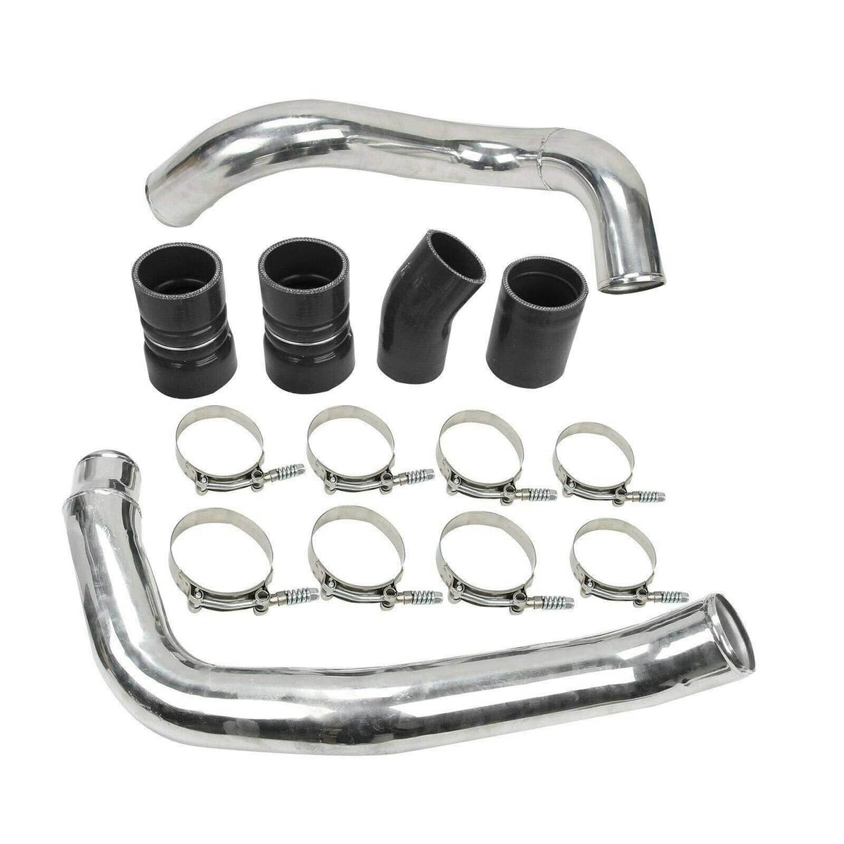Solidspare Silver Intercooler Pipe & Boot Kit for 2003-2007 Ford 6.0L Powerstroke Diesel