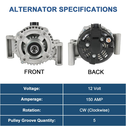 Solidspare Alternator For 11682 Chevrolet Malibu 2013-2015 2.5L 2016-2019 2.0L 104210-1962