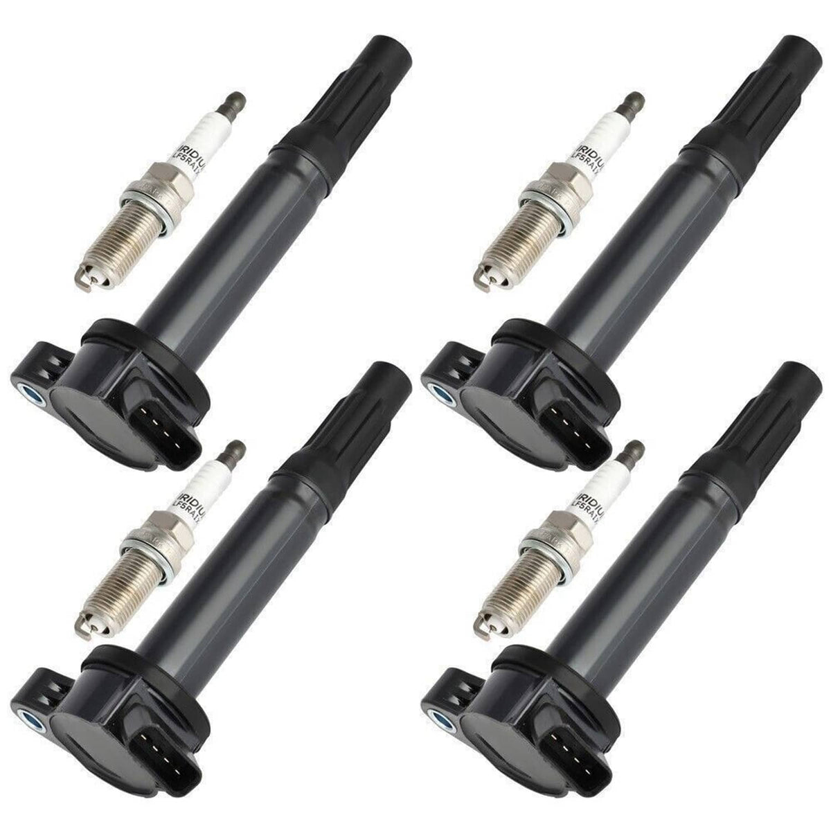 Solidspare 4Pack UF487 Ignition Coil & Spark Plug for Camry Rav4 Avalon Lexus RX350 ES350