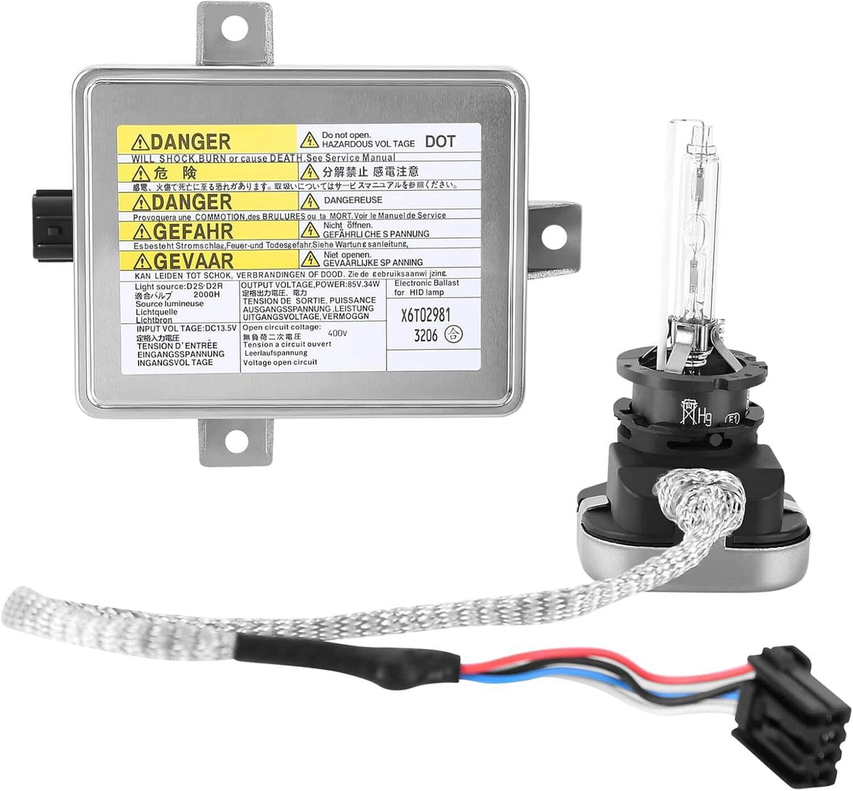 Solidspare 2 Set HID Xenon Headlight Ballast + Igniter + Bulb For 2004-2005 Acura TSX 2.4L