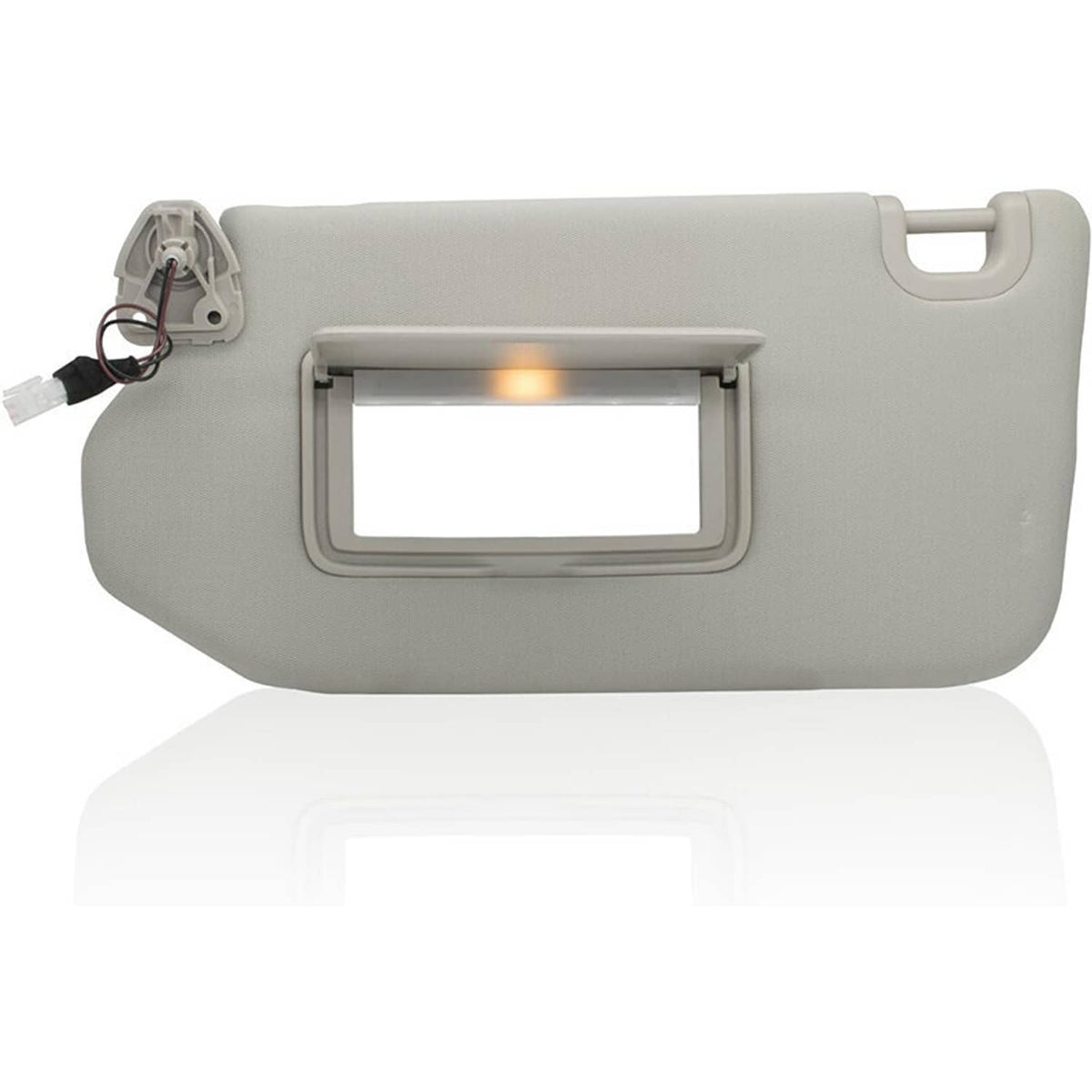 Solidspare Left Driver Gray Sun Visor With Lamp for Nissan Pathfinder 2013-2018 96401-9PB0A