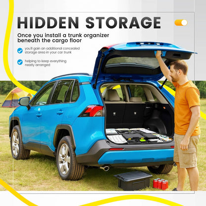 Solid Spare Rear Hatch Trunk Hidden Floor Storage Extra Space Box For Toyota RAV4 2019-2025