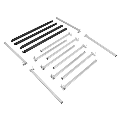 Solid Spare Wall Mounting Bumper Stand - Auto Body Paint Stand Rack w/ 6 Removable Arms