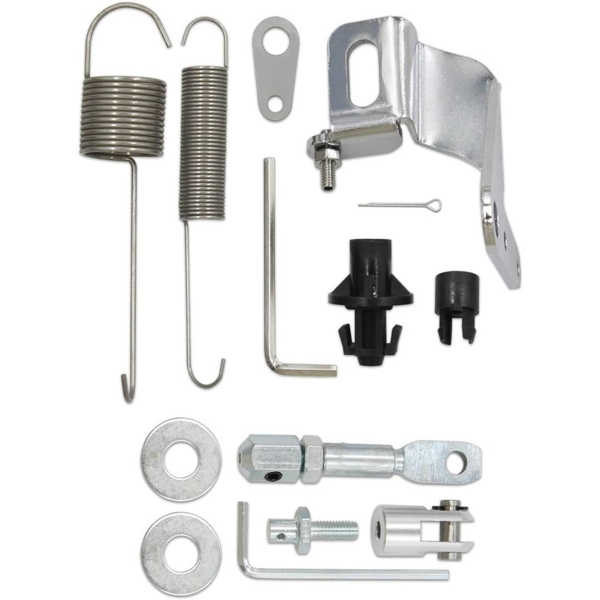 Solidspare Universal Street Hot Rod Aluminum Gas Pedal & 24" SS Throttle Cable & Spring Kit