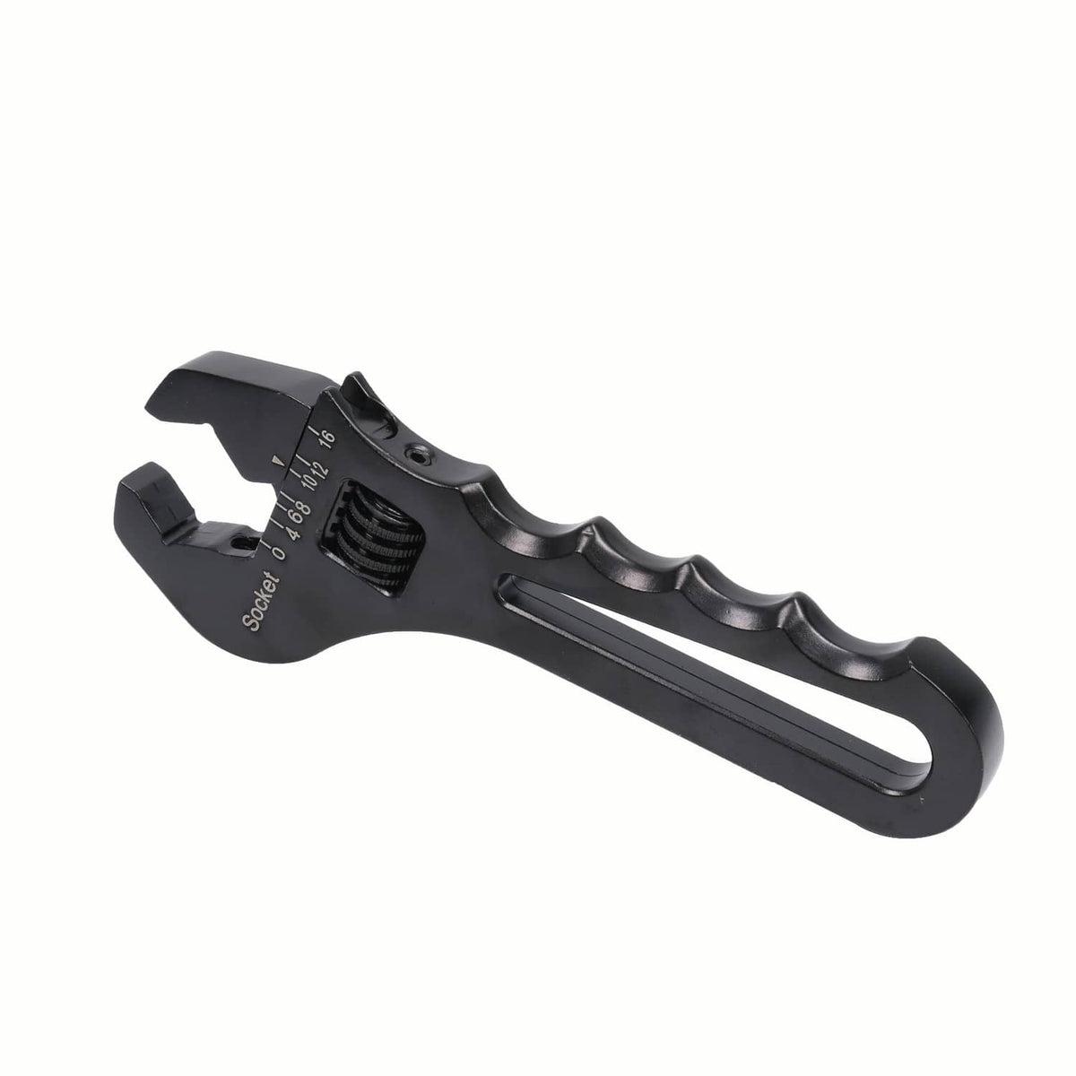 Solidspare Aluminum 3AN-16AN Adjustable Wrench Tool Spanner Black For Hose End Fitting