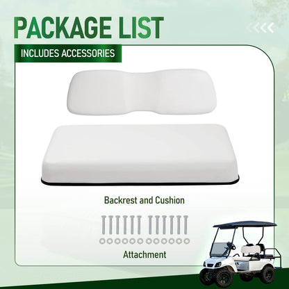 Solidspare Front Seat Bottom & Seat Backrest Golf Cart Back For Club Car DS 2000.5-up