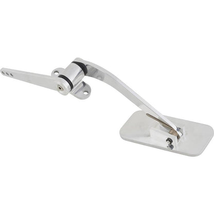 Solidspare Universal Street Hot Rat Rod Aluminum Gas Pedal Firewall Mount Throttle Polished