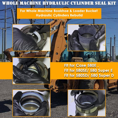 Solid Spare Hydraulic Cylinder Seal Kit Fit Case 580E 580SE 580SD Backhoe Whole Machine