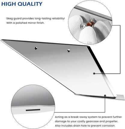 Solid Spare 27211 Skeg Guard Skeg Protector Kit For Mercury 75 90 115 135 150 175 200 300 HP