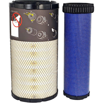 Solid Spare 7386224 7386225 Outer Inner Air Filter Kit Fit for Bobcat T76 T62 T64 T66 T86