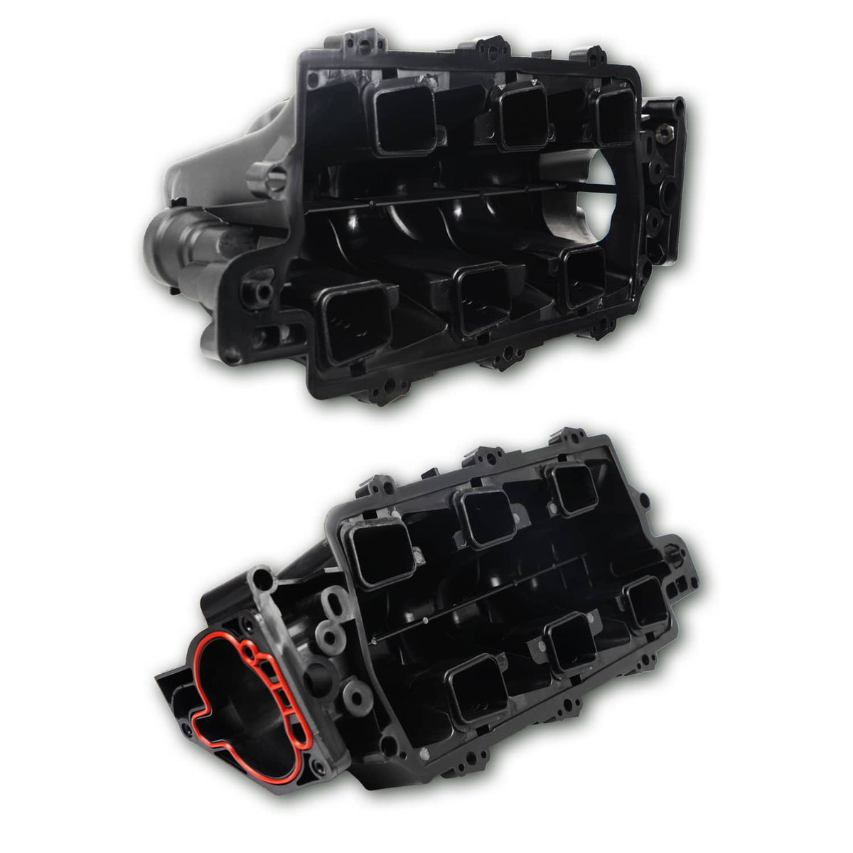 Solidspare Black Upper Intake Manifold + Gasket for 1995-2005 Chevy Buick Olds 3800 3.8L V6