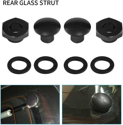 Solidspare Rear Glass Strut Hardware Kit For 1992-1995 Honda Civic 3Dr Hatchback EG6 CRV