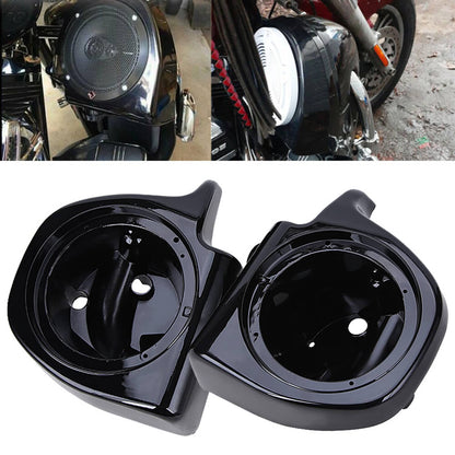 Solidspare 2Pcs 6.5" Speaker Pods Boxes For Harley Road King Electra Street Glide 1994-2013