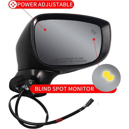 Solidspare Passenger Side Mirror w/BSM Power Turn Signal Light For 2017-2024 Mazda CX-5