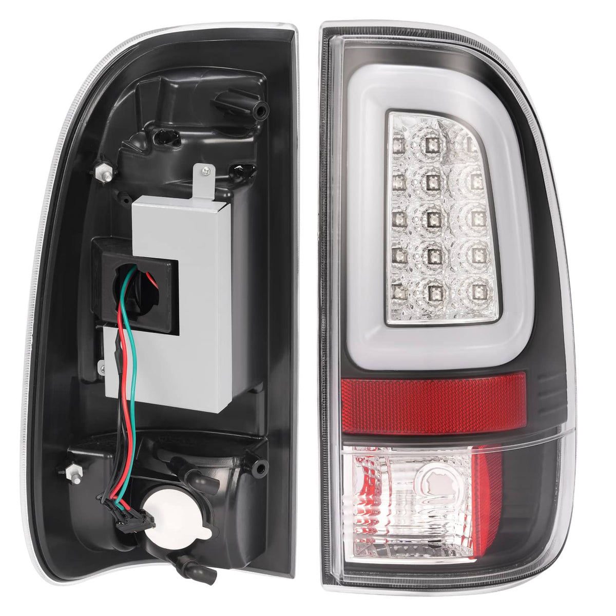 Solid Spare Pair Clear LED Tail Light Brake Lamps For Ford F250 F350 SD Super Duty 2008-2016