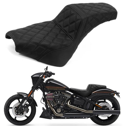 Solidspare Driver and Passenger Seat For Harley Softail FXBB FXBBS FXS FXST FLDE FLHC FLHCS