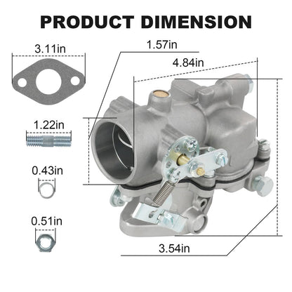 Solidspare NEW Carburetor For Zenith 13805 For Ford 1.6L Clark Bobcat Skid Steer 6598372