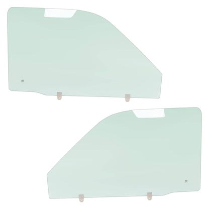 Solid Spare For Toyota Pickup 89-95 Left & Right Front Door Window Tempered Glass W/O VENT
