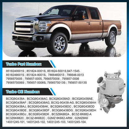 Solidspare Turbo For 2011-2014 Ford F-250 F-350 Super Duty Pickup 6.7L PowerStroke Diesel
