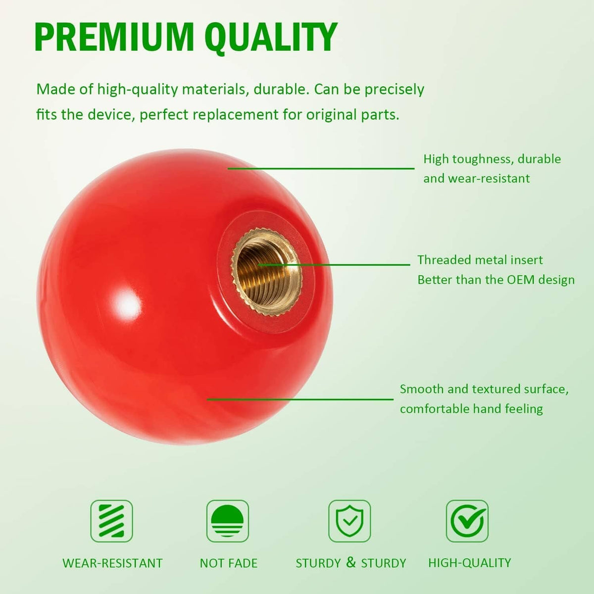 Solid Spare Gearshift Knob R50864 R153875 R161382 for JD 1020 2020 2640 2755 4430 4455 8430