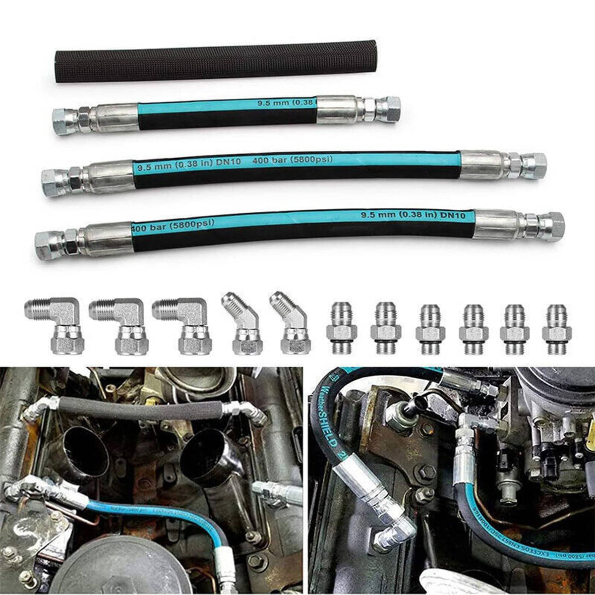 Solidspare For 1999-2003 Ford 7.3L Powerstroke High Pressure Oil Pump HPOP Hoses Lines Set