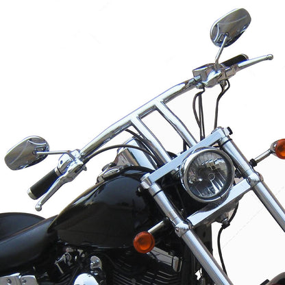 Solidspare 8" Rise Drag Fat T-Bar 1-1/4" Handlebar For Harley Dyna Wide Glide Custom