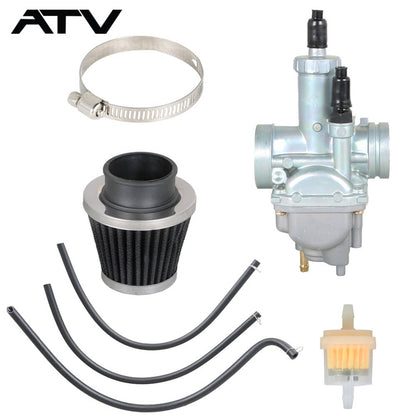 Solidspare Carb & Air Filter For Kawasaki Bayou 220 Carburetor KLF220A Bayou 250 KLF250A