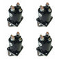 4 Pack- 12 Volt Solenoid for Gas Golf Cart Kart Buggy 4 Terminal OEM Replacement