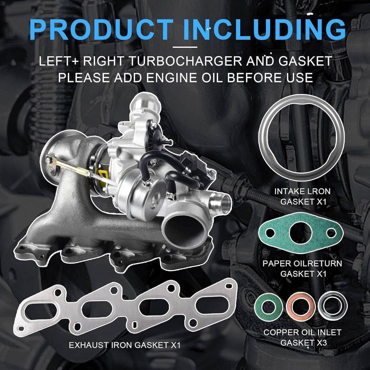 Solidspare Turbo charger For Chevrolet Chevy Cruze Sonic Trax Buick Encore 55565353 1.4L